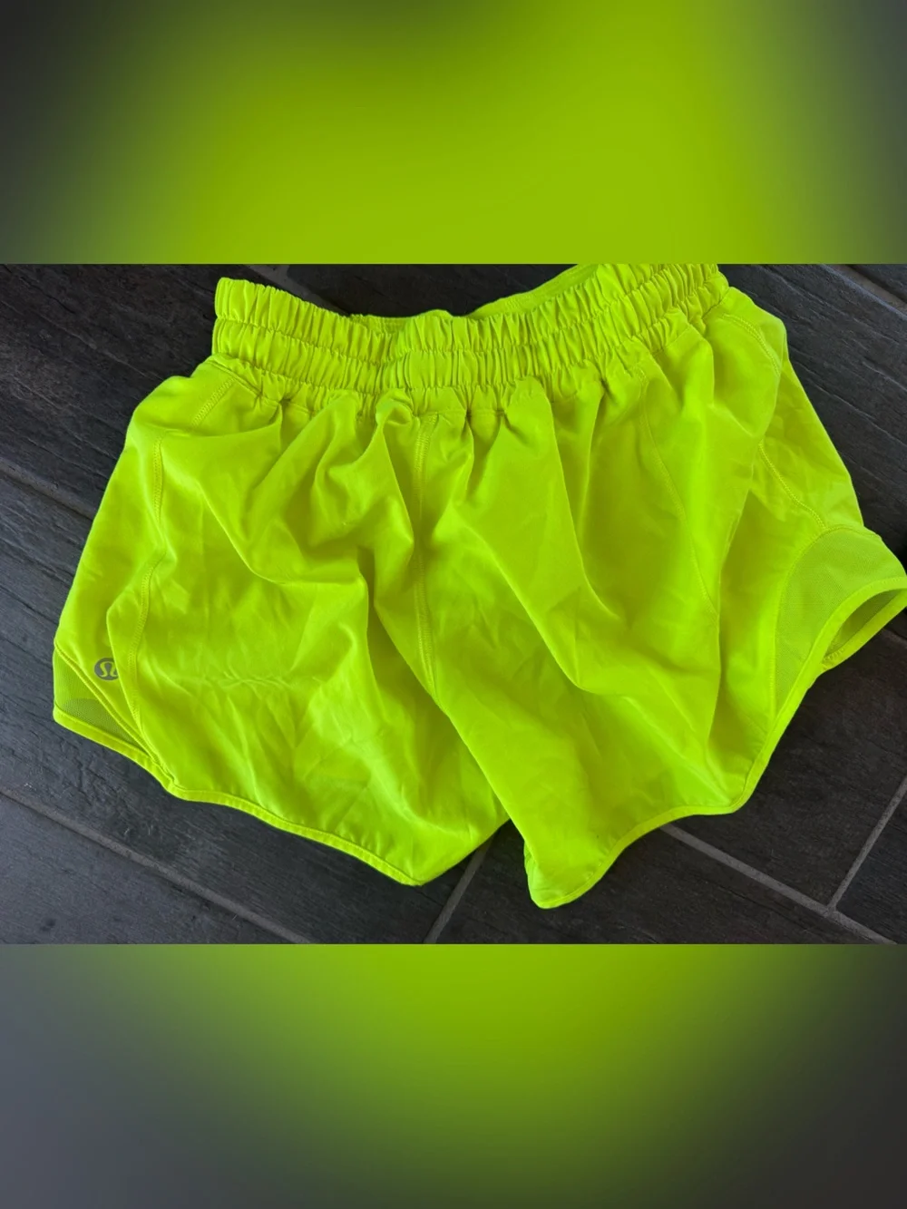 lululemon athletica Women's Athletic Shorts - Neon Yellow, Orange, White